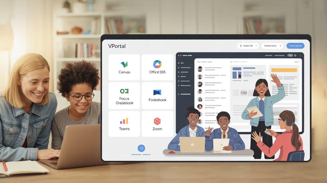 VPortal vs Canvas Login